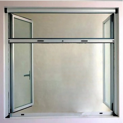 thumbnail image 2 of Roller Shutter Inlet Funnel With Mosquito Screen For 53x43mm Rails - Fensterplanet White 2 of 6